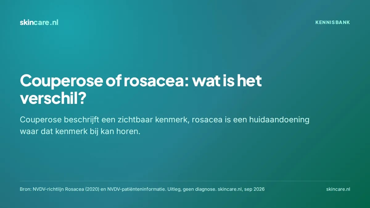 Couperose of rosacea: wat is het verschil?